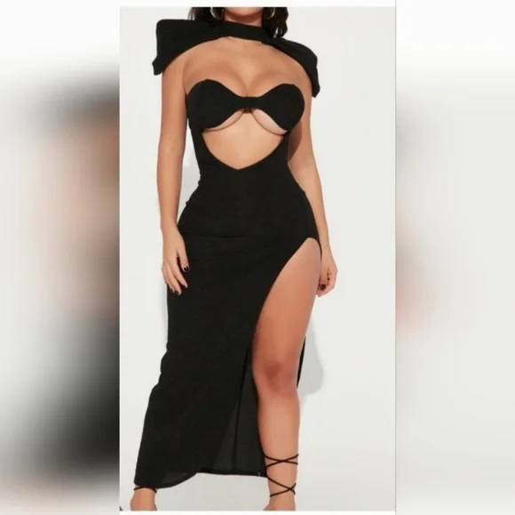 Elegant/ Sexy High Split Dress - Picture 5 of 5